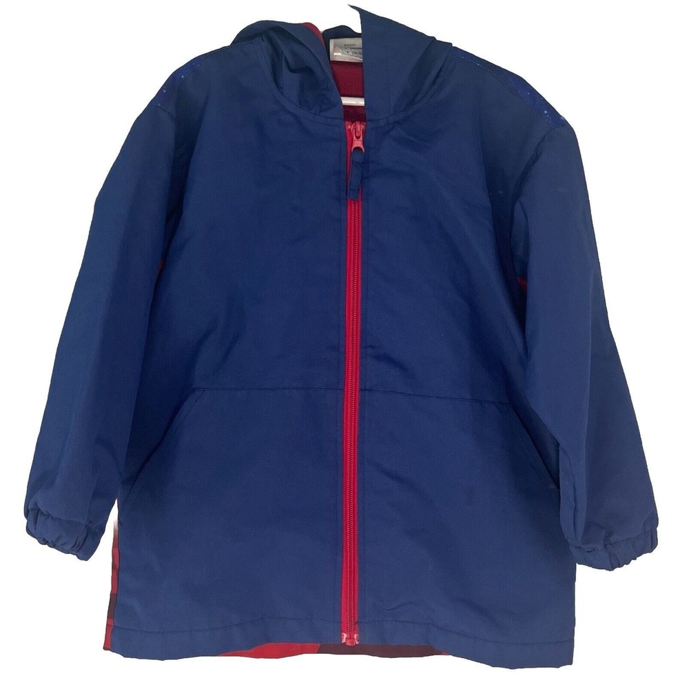 Disney Cars Kids Boys‎ Jacket Lightweight Rain Blue Coat Size Small